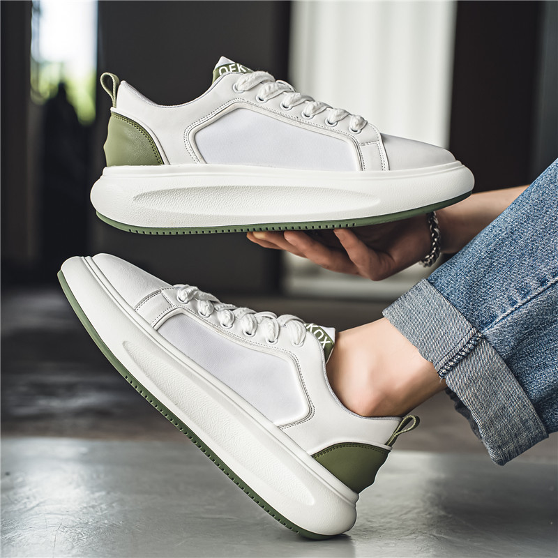 Proljetne muške cipele s okruglim prstima i debelim dnom