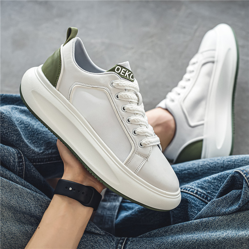 Proljetne muške cipele s okruglim prstima i debelim dnom