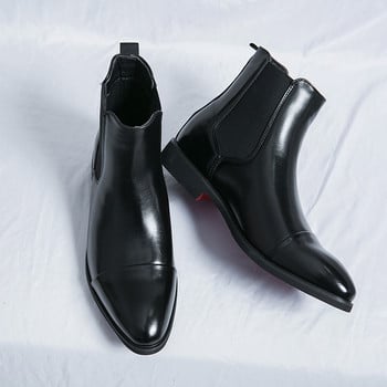 Ευέλικτο Chelsea Boots Ανδρικά Χειροποίητα ψηλά παπούτσια Νέα άφιξη Ανδρικά μποτάκια βρετανικού στυλ Αντιολισθητικά ανδρικά υποδήματα προσωπικότητας