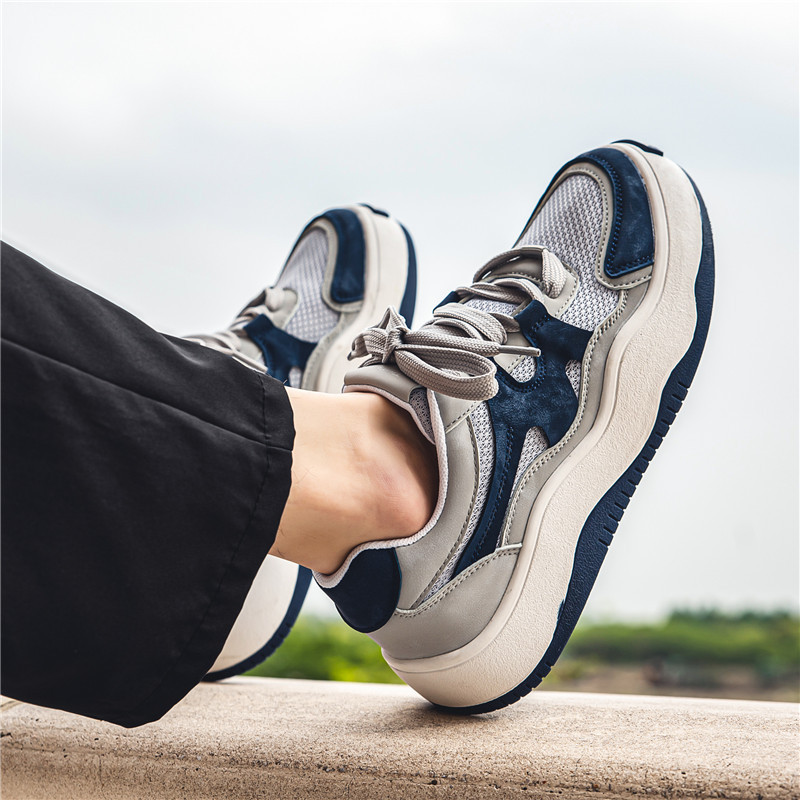 Tenisice Muške 2023. Ležerne, ravne, plitke, okrugle vrhove na vezanje, moderne, neklizajuće, prozračne, čvrste muške vulkanizirane cipele