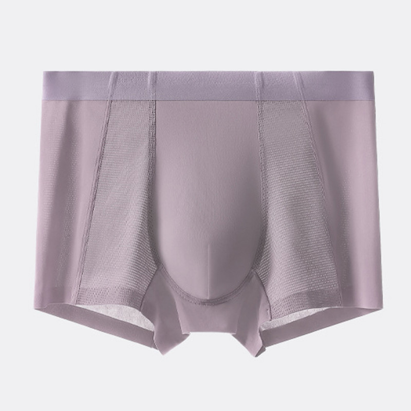 Ice Silk Muško donje rublje Seksi kratke hlače U konveksne torbice Bokserice Mekane prozračne gaće Gaćice Elastične bokserice Bešavne gaćice