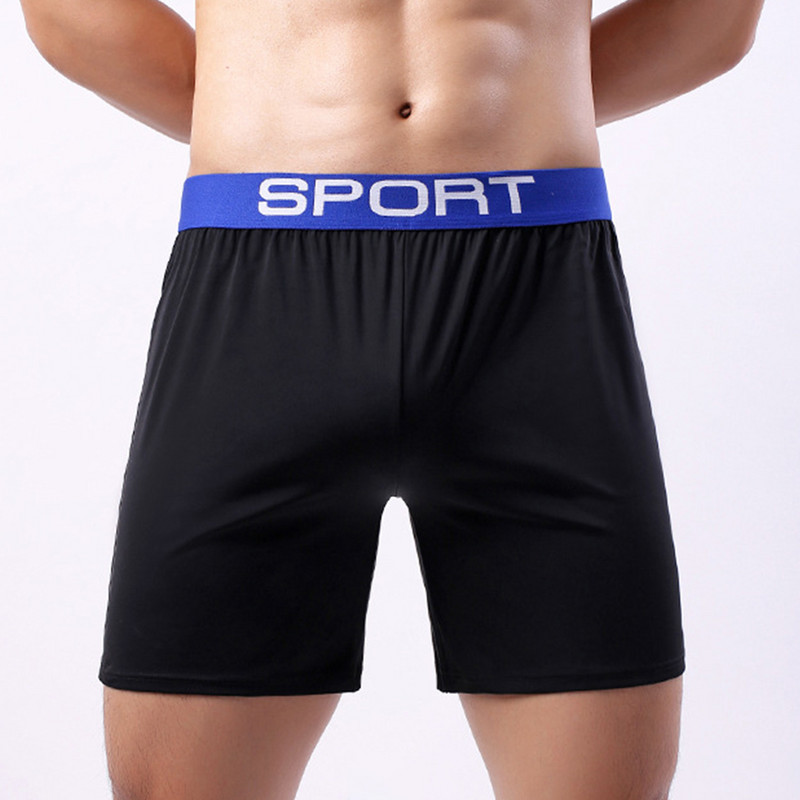 Pantaloni scurti respirabili Trunchi sexy bărbați cu picioare lungi Boxer Slip Husă Lenjerie de corp Sport Boxer Pantaloni elastici pentru bărbați