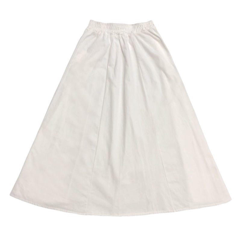 Ženske jednostavne jednobojne suknje za slobodno vrijeme Opuštene popularne 3XL duge suknje korejskog stila Elastične težine A-kroja Studentska ulična odjeća Trendy BF