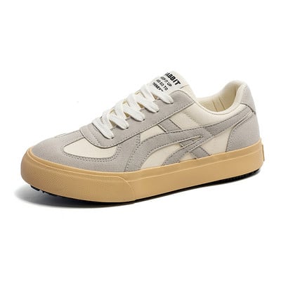 Jarné pánske plátené topánky s okrúhlou špičkou, šnurovacie, ležérne, protišmykové, pohodlné, priedušné, univerzálne, trendy, pevné topánky pre mužov