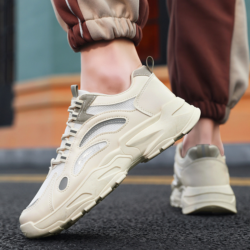 Pantofi de alergare pentru bărbați, cu plasă, respirabil, pantofi de mers ocazional, 2023, la modă pentru bărbați, pantofi sport ușori cu șireturi, Zapatillas Homme