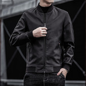 Νέα Ανδρικά Δερμάτινα Μπουφάν Δερμάτινο Μπουφάν Ανδρικό Σακάκι Μοτοσικλέτας Μοτοσικλέτα Μασίφ Λεπτό Γιακά Με Φερμουάρ Μόδα Παλτό Ανδρικά Παλτό Φθινόπωρο Άνοιξη 2