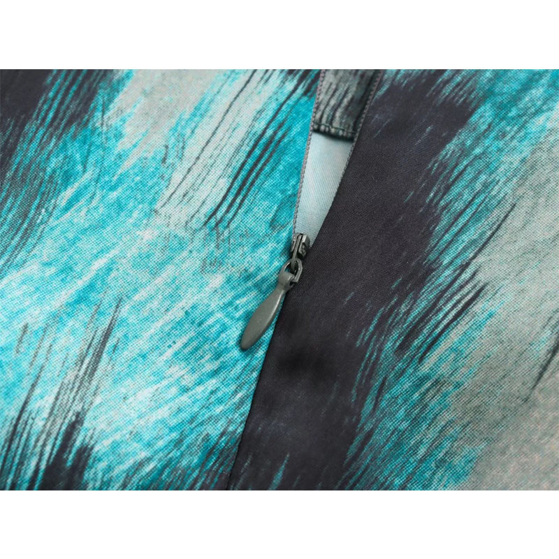 Fuste lungi cu imprimeu TRAF pentru femei Moda 2023 Fusta cu talie inalta cu volanat femeie toamna fusta midi cu fanta fuste elegante de dama