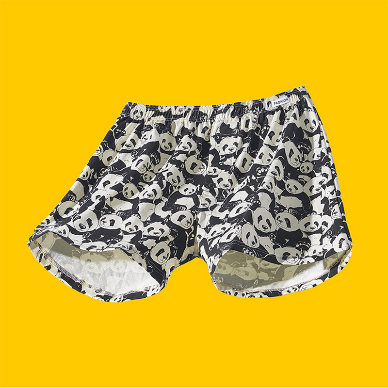 Σέξι ανδρικά εμπριμέ βαμβακερά σλιπ μπόξερ με όσχεο εξόγκωμα πουγκί Εσώρουχα σορτς τρουκς σώβρακα ελαστικά ανδρικά εσώρουχα