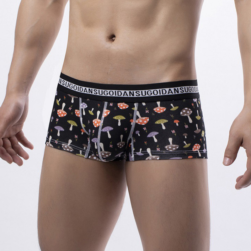 Bărbați U Husă convexă Boxeri Slip Lenjerie de corp sexy pentru bărbați Chiloți cu husă umflată Boxer Shorts Trunchi Chiloți elastici respirabili