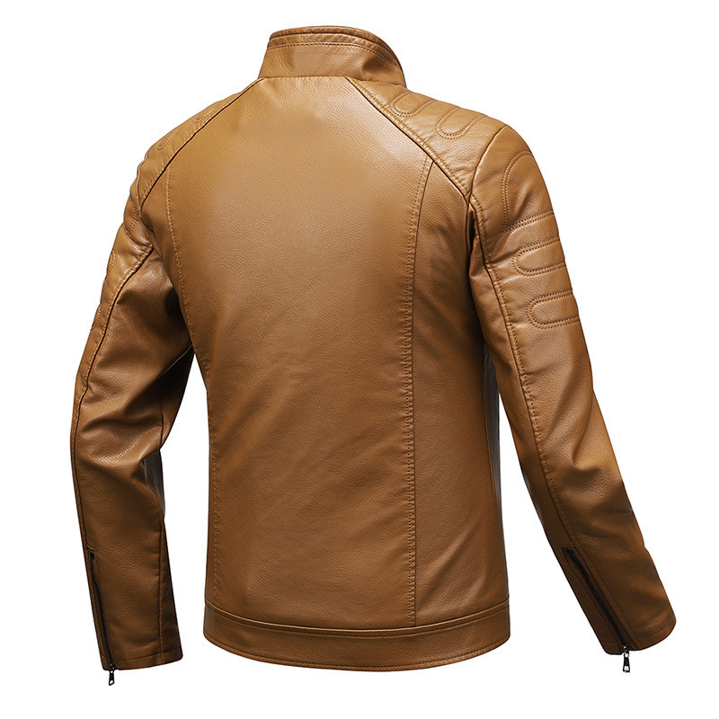 Bărbați, toamnă, nouă, subțire, biker, vintage, haină din piele, haină cauzală din PU, pentru bărbați, pentru motocicletă, guler, jachete din piele artificială, îmbrăcăminte bomber