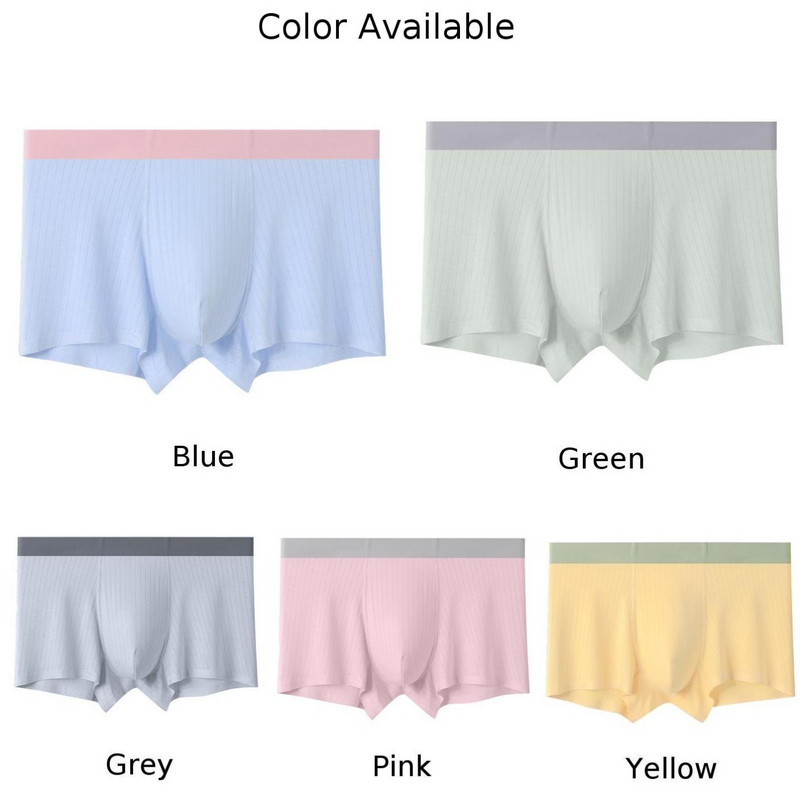 Slip boxer Lenjerie de corp pentru bărbați Sexy U-Pouch Modal trunchi moale Pantaloni scurți Chiloți elastici pentru tineret Boxershorts Chiloți de somn