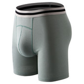 Stretch μακριά μπόξερ σορτς ανδρικά μαλακά βαμβακερά εσώρουχα μπόξερ σλιπ Μπόξερ πουγκί φουσκωτή εσώρουχα Σέξι σορτς τρουκς αναπνεύσιμα εσώρουχα