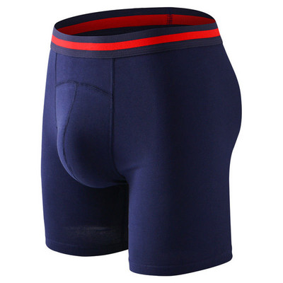 Stretch μακριά μπόξερ σορτς ανδρικά μαλακά βαμβακερά εσώρουχα μπόξερ σλιπ Μπόξερ πουγκί φουσκωτή εσώρουχα Σέξι σορτς τρουκς αναπνεύσιμα εσώρουχα