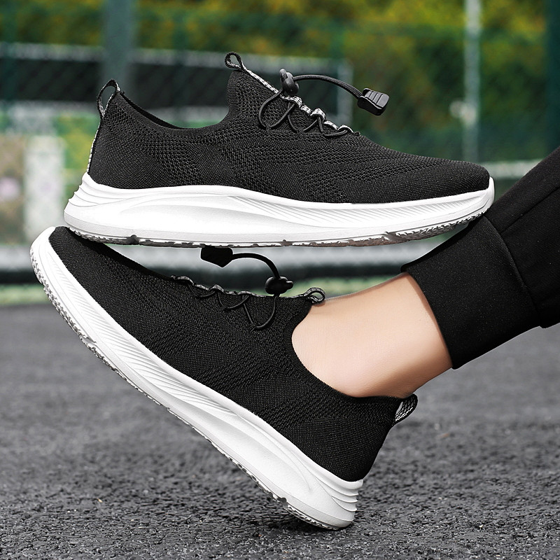 Pánske tenisky 2023 Nové jarné hrubé podrážky so sieťovaným šnurovaním, protišmykové, módne všestranné, pevné, plytké, priedušné, vulkanizované topánky