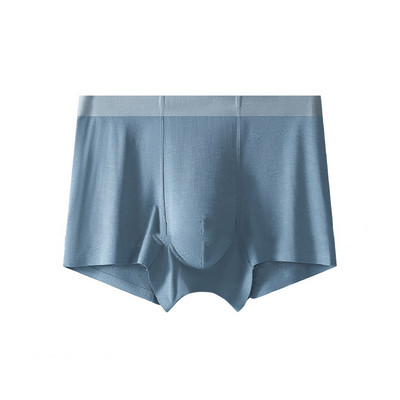 Lenjerie de corp moale modal elastică pentru bărbați Slip boxer sexy Chiloți pantaloni scurți Trunchi Boxer scurti fără cusături Boxeri plati confortabili