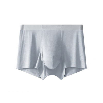 Lenjerie de corp moale modal elastică pentru bărbați Slip boxer sexy Chiloți pantaloni scurți Trunchi Boxer scurti fără cusături Boxeri plati confortabili