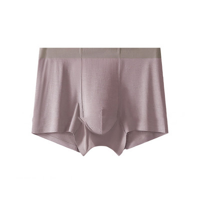 Lenjerie de corp moale modal elastică pentru bărbați Slip boxer sexy Chiloți pantaloni scurți Trunchi Boxer scurti fără cusături Boxeri plati confortabili