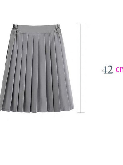 Ιαπωνικό Preppy στυλ Γυναικεία ελαστική μέση φούστα μίντι γυναικεία φούστα πάρτι μόδας Γυναικεία πλισέ σχολική φούστα για κορίτσια