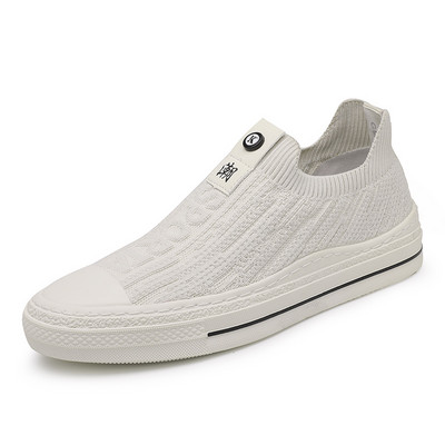 Pantofi pentru bărbați de vară, pantofi cu plasă respirabilă, pentru bărbați, alergare, pantofi sport ocazional, pantofi albi cu goluri Tenis Masculino