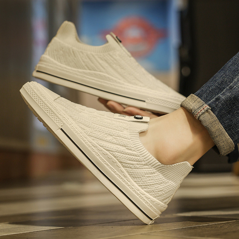 Pantofi pentru bărbați de vară, pantofi cu plasă respirabilă, pentru bărbați, alergare, pantofi sport ocazional, pantofi albi cu goluri Tenis Masculino