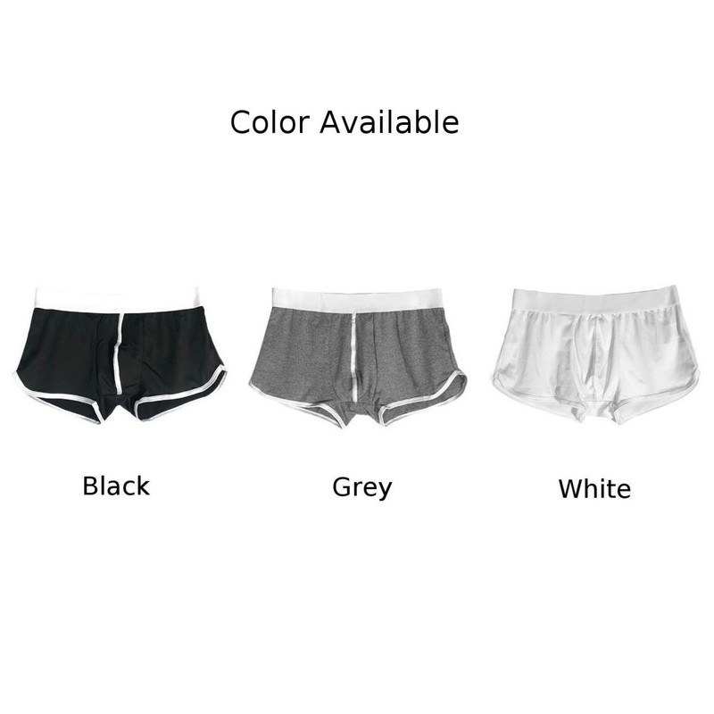 Muške seksi bokserice kratke hlače srednjeg struka donje rublje ledeno svilene bešavne skrotumske gaćice brzo sušeće muške gaćice donji dio velike veličine