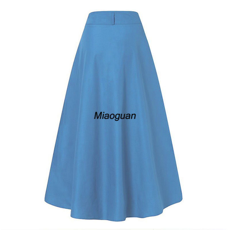 Fuste lungi pentru femei Moda 2023 Moda primăvara vară Rochie de soare cu nasturi Fusta ocazională cu talie înaltă Robă de petrecere elegantă pentru femei