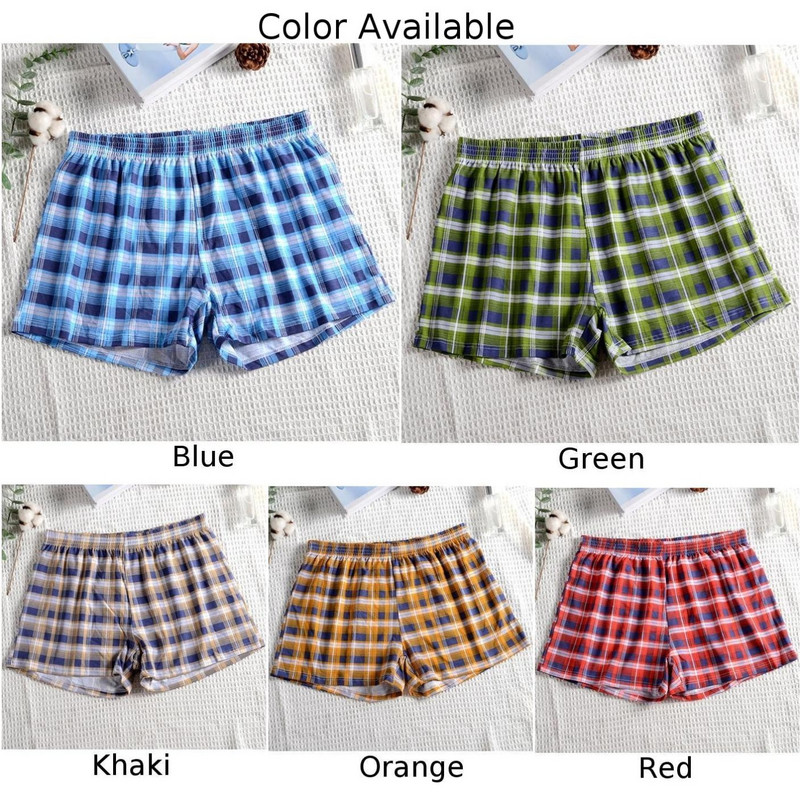 Seksi muškarci Pamučno donje rublje Bešavne bokserice Udobne meke torbice Gaćice Ležerne kućne kratke hlače Gaćice