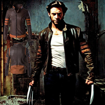 Ανδρικά δερμάτινα μπουφάν Wolverine Motorcycle Biker Top Coats Faux Leather Ανδρικά φερμουάρ Dropshipping Ρούχα Χοντρό παλτό μόδας
