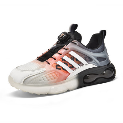 Pantofi vulcanizați pentru bărbați, 2023, pantofi de alergare la modă, primăvară, vară, cu talpă joasă, cu floricele de porumb, amortizare, pantofi comozi cu șireturi din plasă