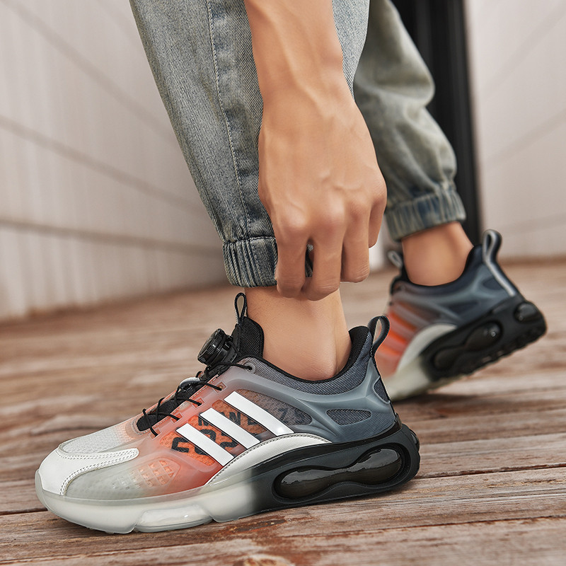 Pantofi vulcanizați pentru bărbați, 2023, pantofi de alergare la modă, primăvară, vară, cu talpă joasă, cu floricele de porumb, amortizare, pantofi comozi cu șireturi din plasă