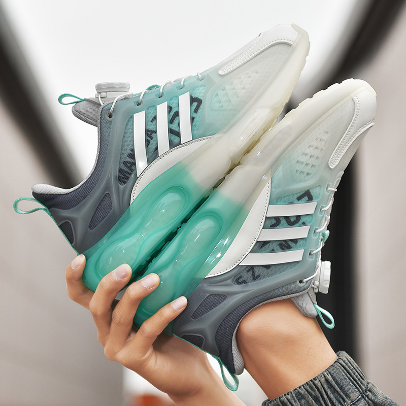 Pantofi vulcanizați pentru bărbați, 2023, pantofi de alergare la modă, primăvară, vară, cu talpă joasă, cu floricele de porumb, amortizare, pantofi comozi cu șireturi din plasă