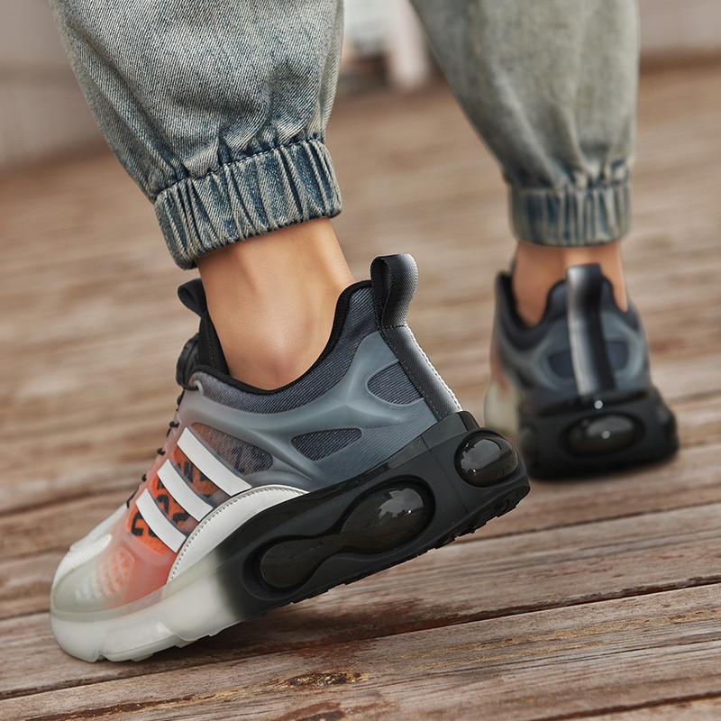 Pantofi vulcanizați pentru bărbați, 2023, pantofi de alergare la modă, primăvară, vară, cu talpă joasă, cu floricele de porumb, amortizare, pantofi comozi cu șireturi din plasă