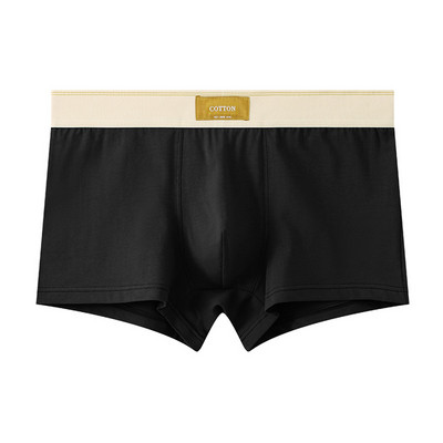 Ανδρικά μεσαίου μεγέθους μπόξερ Σλιπ Άνετα εσώρουχα Βαμβακερά αναπνεύσιμα σώβρακα Σορτς Νεανικά Flat μπόξερ U κυρτή θήκη