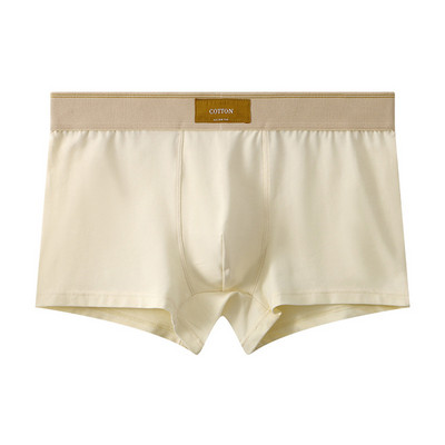 Ανδρικά μεσαίου μεγέθους μπόξερ Σλιπ Άνετα εσώρουχα Βαμβακερά αναπνεύσιμα σώβρακα Σορτς Νεανικά Flat μπόξερ U κυρτή θήκη