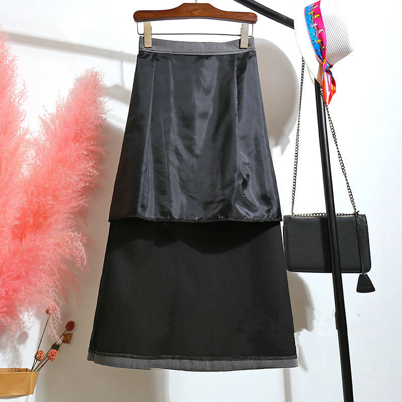 Fuste Femei Casual Nou Zilnic Midi Temperament 2021 Solid All-match Primavara Vara Moda Dama Talie Inalta Preppy Ulzzang Simplu