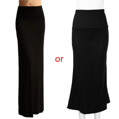 Doamnelor, femei, talie înaltă, coadă de pește, fustă lungă maxi, culoare uni, pachet plisat, șold, seară, petrecere pe plajă, rochie creion, linie A