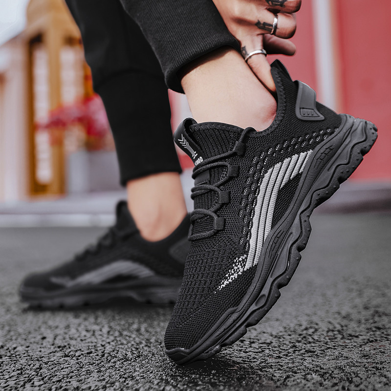 Pantofi bărbați 2023 de primăvară din plasă cu șireturi ocazional elegant, confortabil, fund moale, versatil, respirabil, tendință, pantofi solidi pentru bărbați