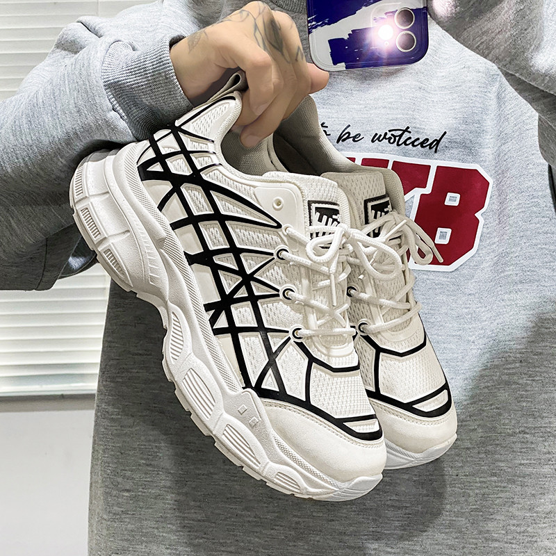 Muške tenisice s platformom Jesenska modna ležerna sportska obuća za vanjske prilike Prozračne lagane bijele tenisice za trčanje Ženske tenisice