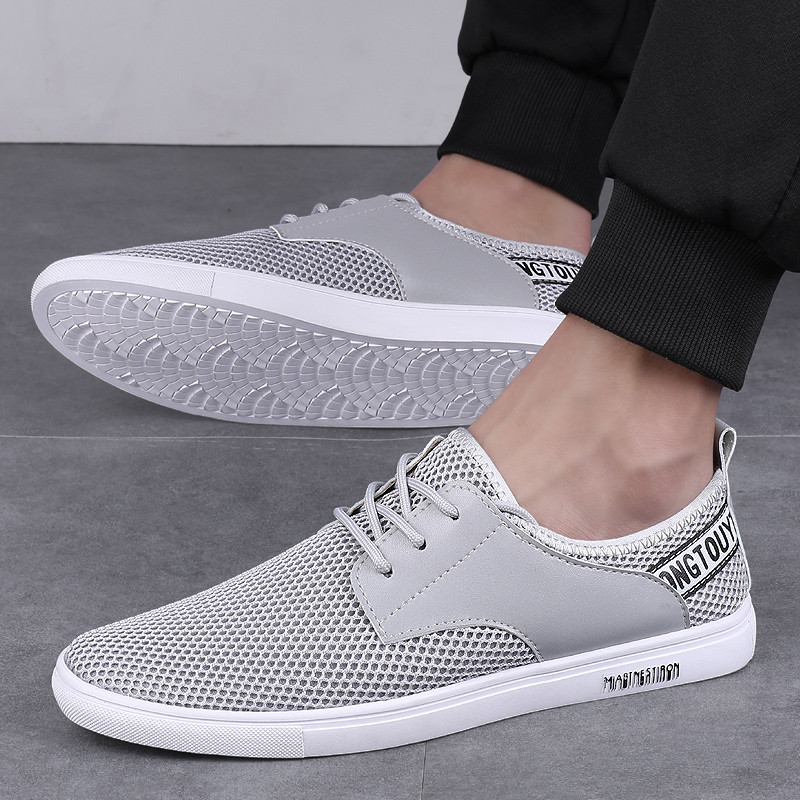 Módne tenisky Ľahké pánske ležérne topánky Priedušná pánska obuv Šnurovacie turistické topánky Športové bežecké tenisky Plus Size