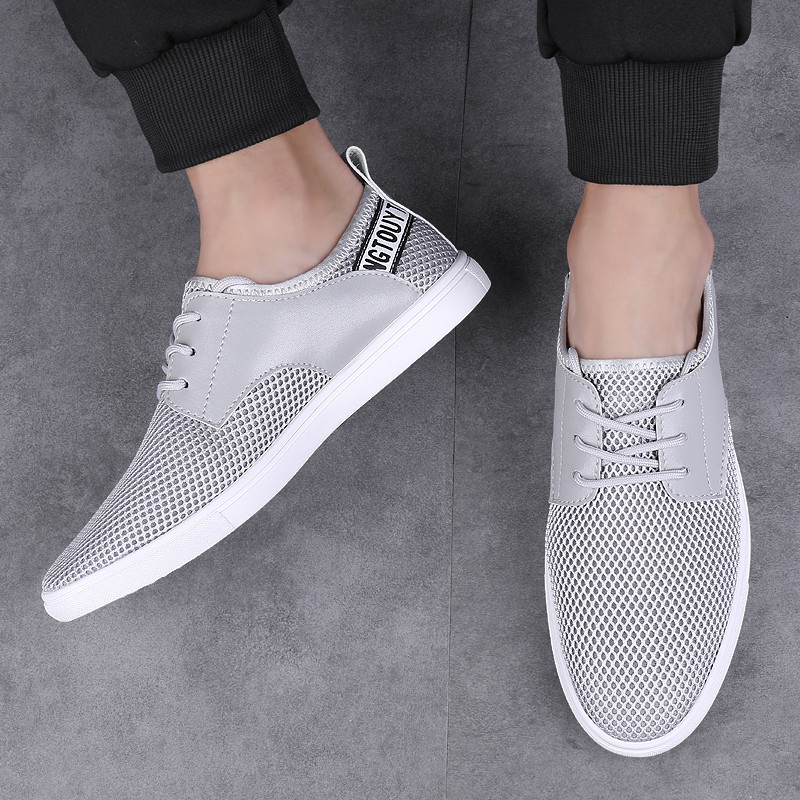 Módne tenisky Ľahké pánske ležérne topánky Priedušná pánska obuv Šnurovacie turistické topánky Športové bežecké tenisky Plus Size