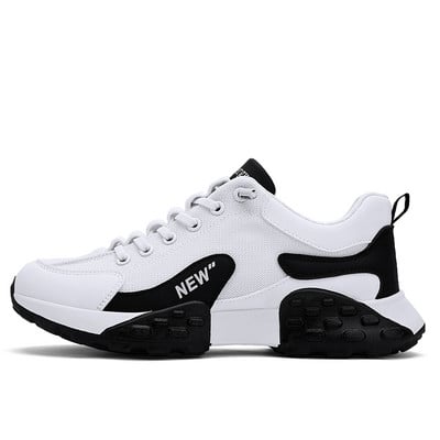 Nové hrubé podrážky zo sieťoviny so šnurovaním, ležérne všestranné tenisky pre mužov, módne vonkajšie, protišmykové, pohodlné, mäkké, priedušné, pánske topánky