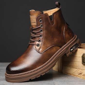 Νέες υψηλής ποιότητας ανδρικές μπότες καθημερινής μόδας Μπότες ιππασίας εξωτερικού χώρου Snowy Μπότες ανθεκτικές ευέλικτες μπότες εργασίας