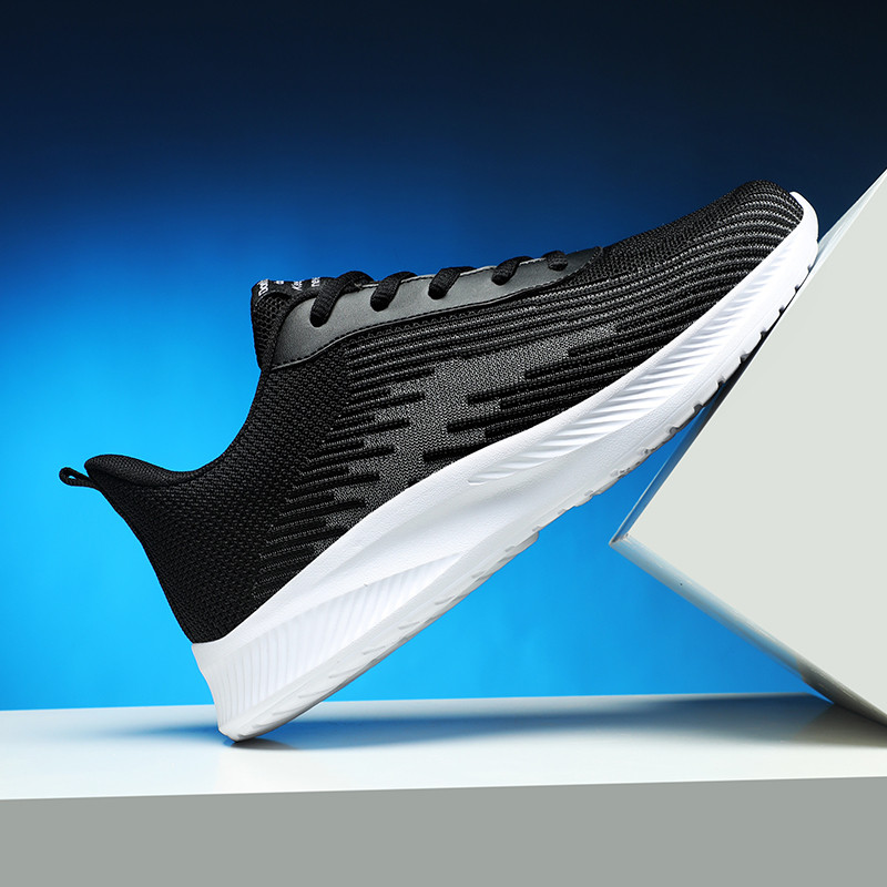 Pantofi pentru bărbați, noi de primăvară, plasă, talpă groasă, cu șireturi, ocazional, în aer liber, anti-alunecare, confortabil, talpă moale, respirabil, pantofi vulcanizați pentru bărbați