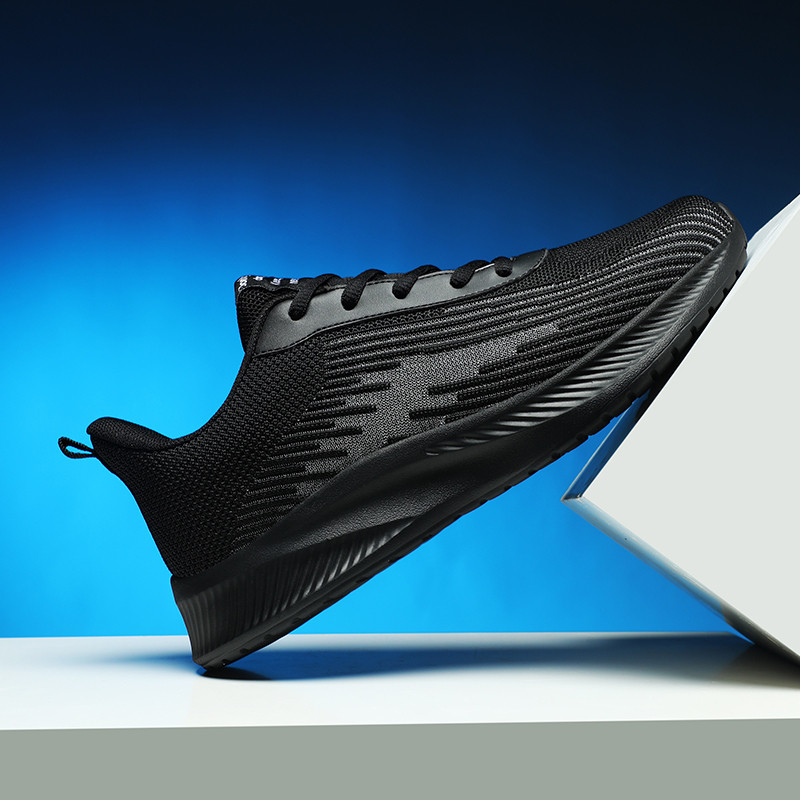 Pantofi pentru bărbați, noi de primăvară, plasă, talpă groasă, cu șireturi, ocazional, în aer liber, anti-alunecare, confortabil, talpă moale, respirabil, pantofi vulcanizați pentru bărbați