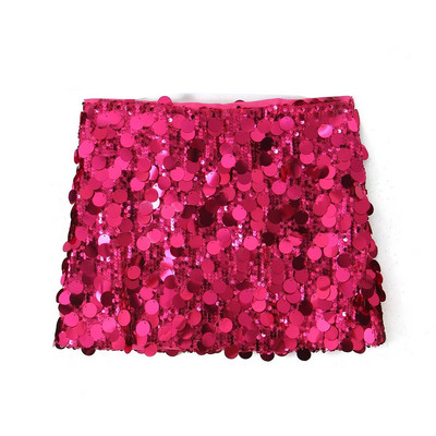 TRAFZA Fusta mini sexy din paiete cu paiete la modă pentru femei de vară cu talie joasă fustă elastică bodycon pentru club de plajă, îmbrăcăminte de stradă, fustă scurtă