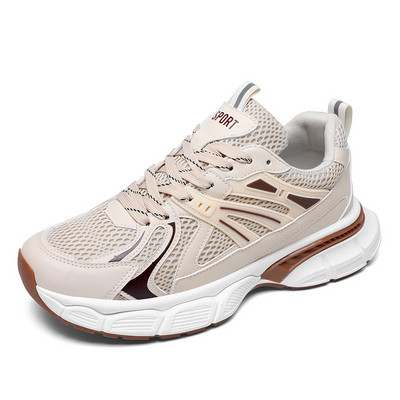 Pantofi pentru bărbați din plasă de marcă Pantofi ușori pentru bărbați pantofi de mers ocazional de modă, respirabil, cu șireturi, pentru bărbați, mărimea 47