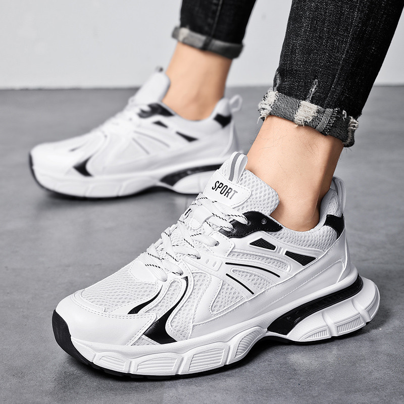 Pantofi pentru bărbați din plasă de marcă Pantofi ușori pentru bărbați pantofi de mers ocazional de modă, respirabil, cu șireturi, pentru bărbați, mărimea 47