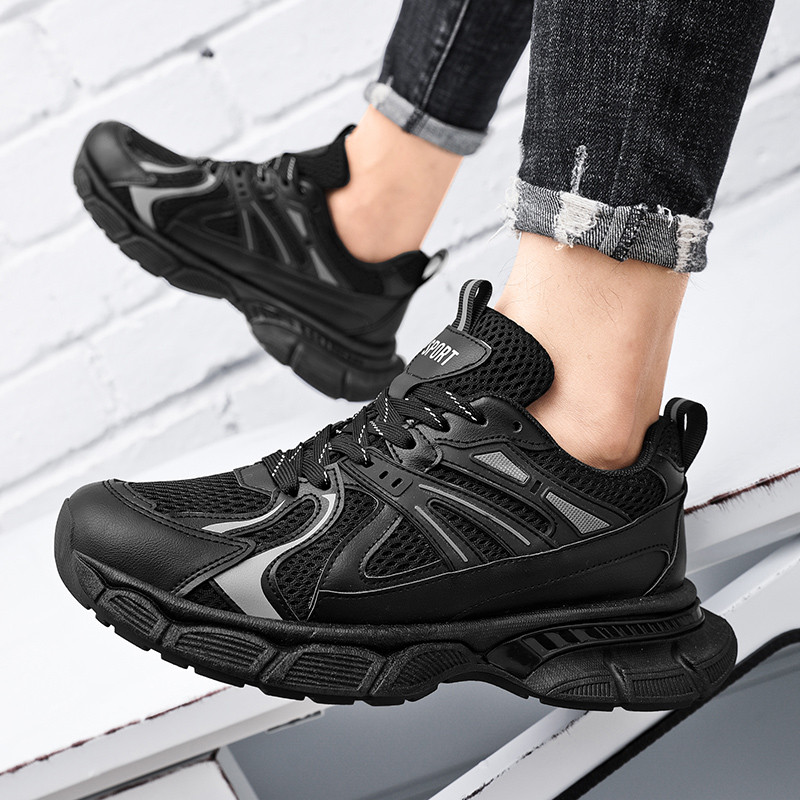 Pantofi pentru bărbați din plasă de marcă Pantofi ușori pentru bărbați pantofi de mers ocazional de modă, respirabil, cu șireturi, pentru bărbați, mărimea 47