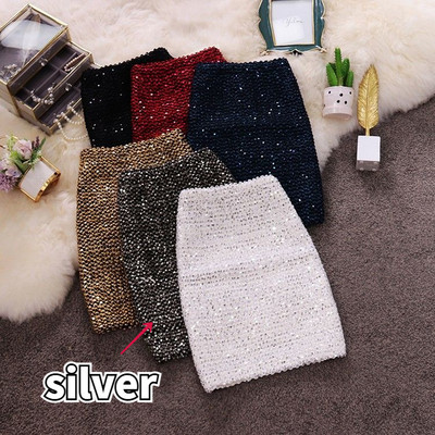 Mini suknje za zabave sa šljokama Ženske seksi visokog struka Slatka klupska odjeća A kroja Jesen Y2k odjeća Retro korejski modni stil Faldas Mujer