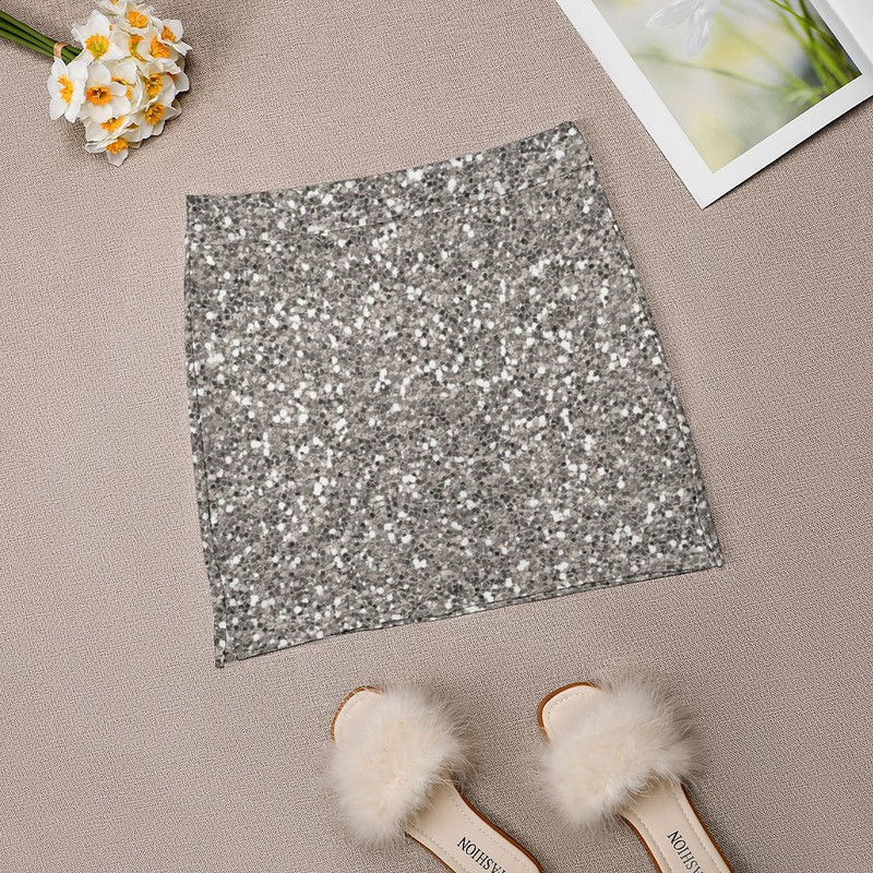 Fusta cu pantaloni cu sclipici argintiu rezistente la lumină fustă fete fustă zână fuste femei tendință 2023 fustă de vară